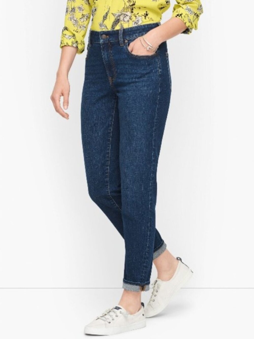 Talbots Dark Blue Cropped Ankle Jeans